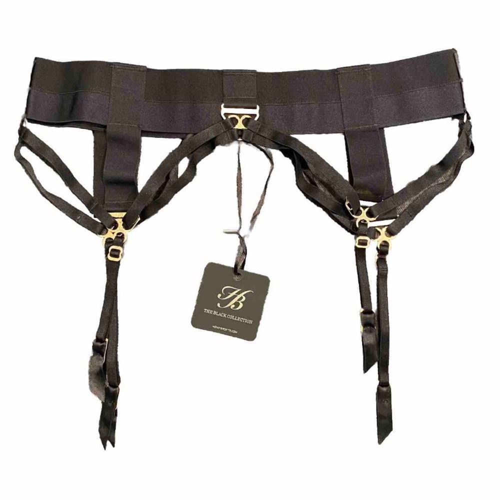 Honey Birdette - ADRIANA - Garter Belt - NWT (The Black Collection)